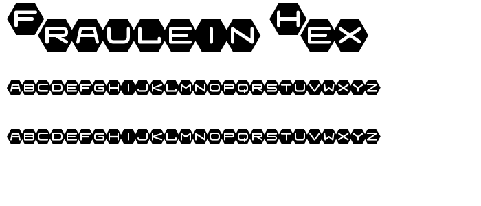 Fraulein Hex font