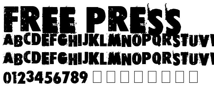 Free press font