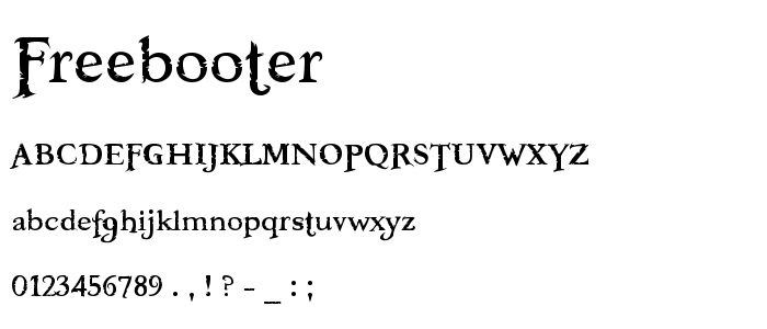 Freebooter font