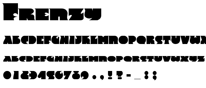 Frenzy font