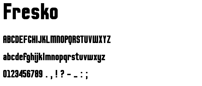 Fresko font