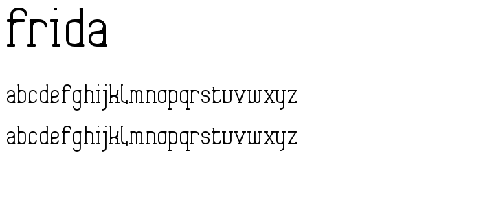 Frida01 font