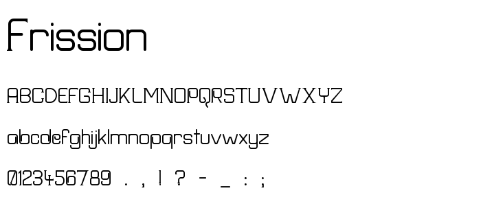 Frission font