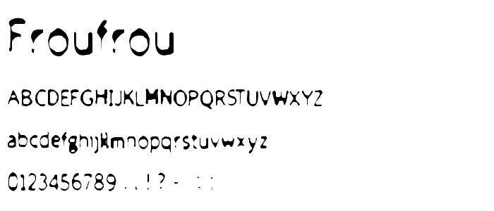 Froufrou font