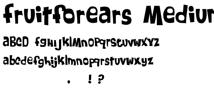 FruitForEars Medium font