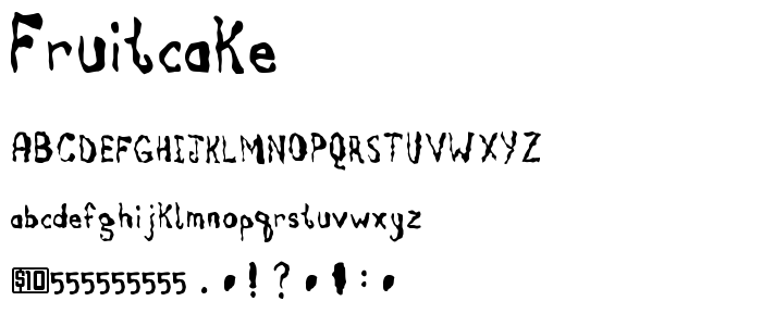 Fruitcake font