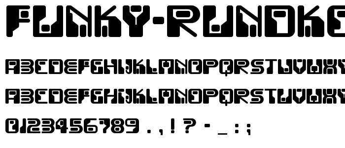 Funky Rundkopf NF font