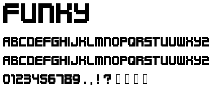 Funky font