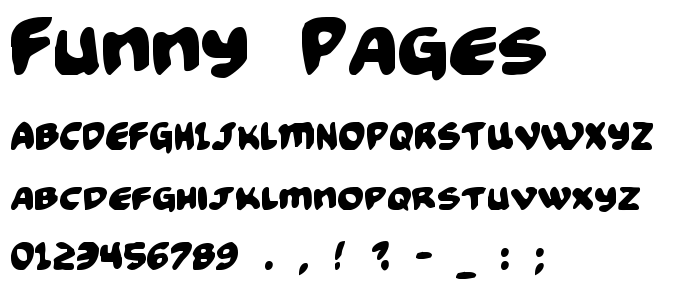 Funny Pages font