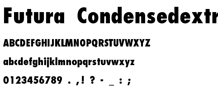 Futura-CondensedExtraBold-Th font