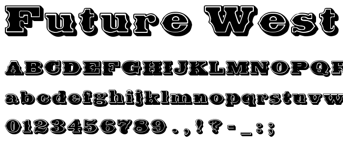 Future West font