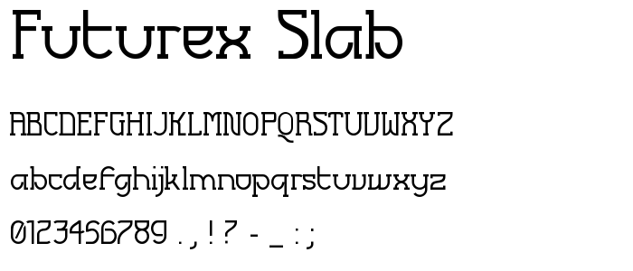 Futurex Slab font