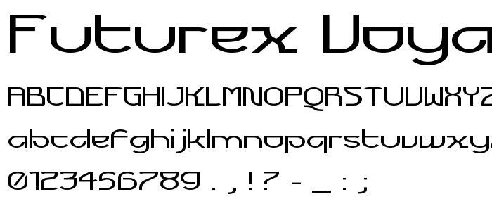 Futurex Voyager font