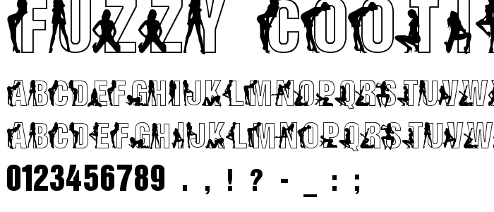 Fuzzy Cootie font