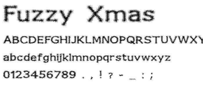 Fuzzy Xmas font