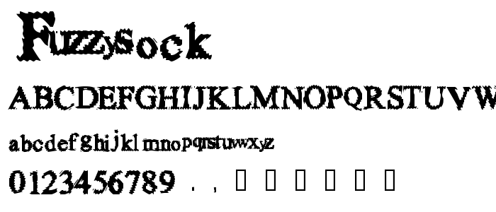 FuzzySock font