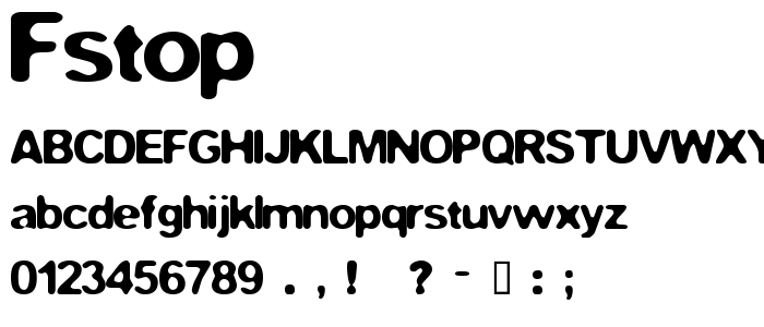 fStop font