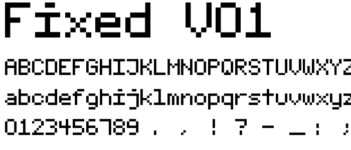 fixed_v01 font