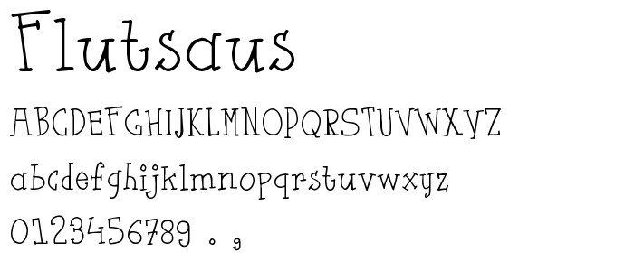 flutSaus font