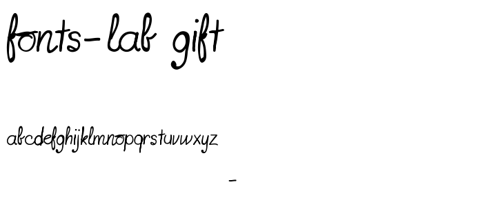 fonts-lab gift font