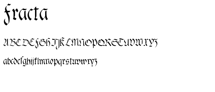 fracta font