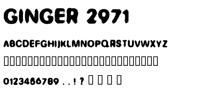 GINGER 2971 font