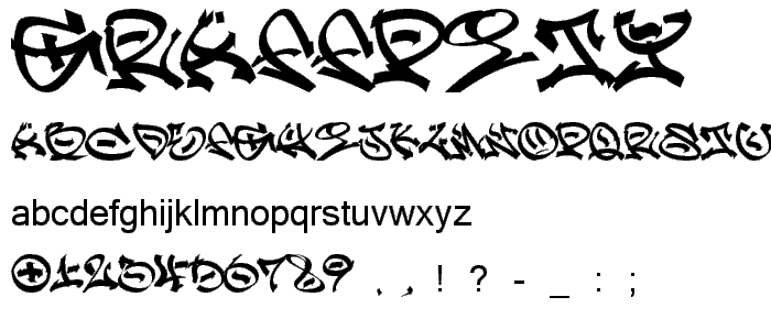 GRAFFPITY font