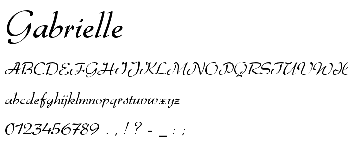 Gabrielle font