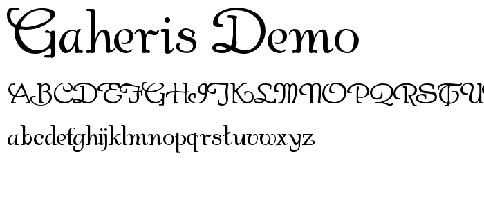 Gaheris Demo font