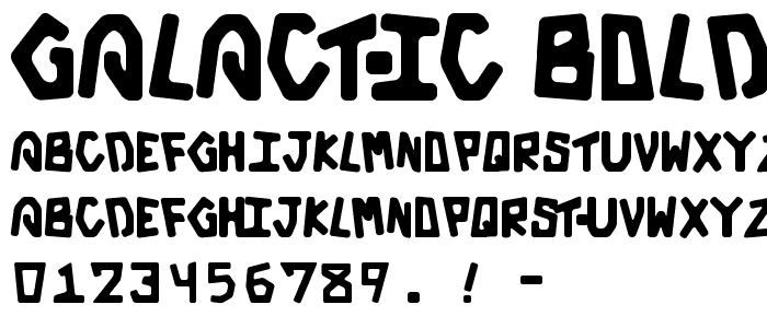 Galactic Bold font