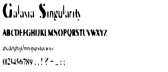 Galaxia Singularity font