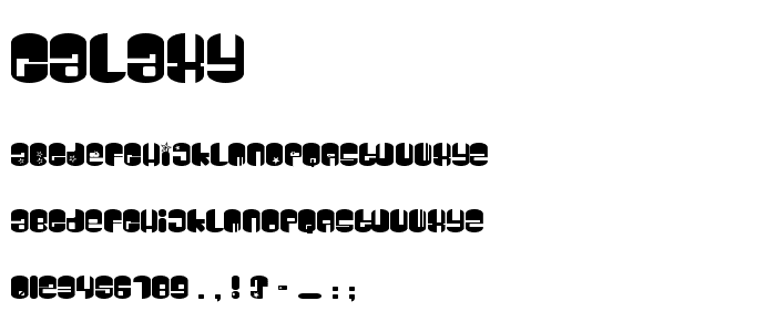 Galaxy font