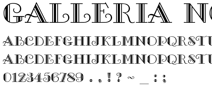 Galleria-Normal font