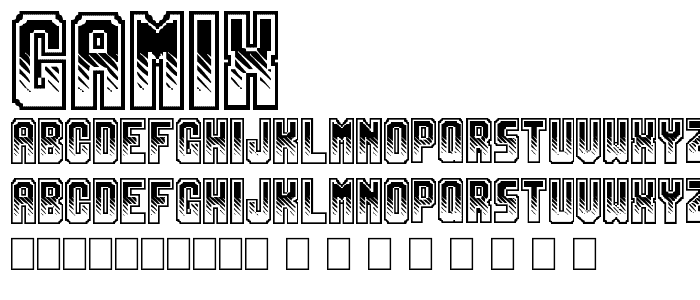 Gamix font