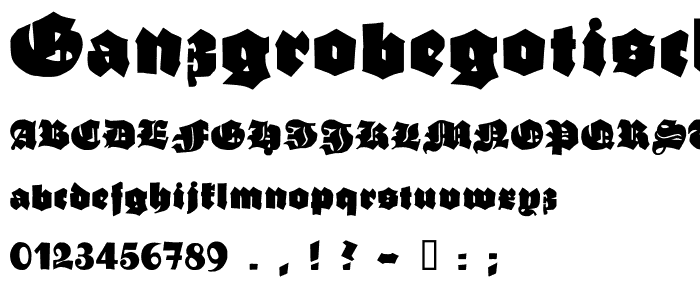 GanzGrobeGotisch-UltraBlack font