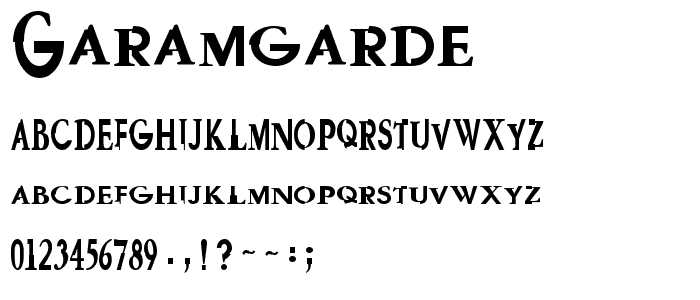 GaramGarde font