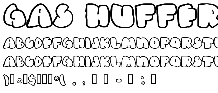 Gas Huffer Phat font