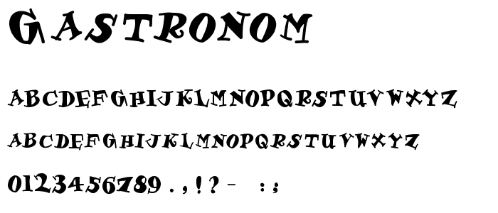 Gastronom font