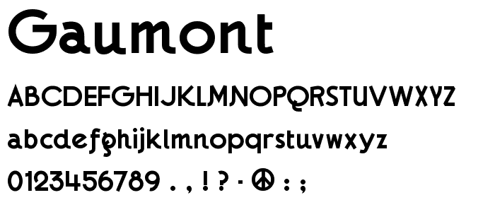 Gaumont font