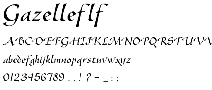 GazelleFLF font