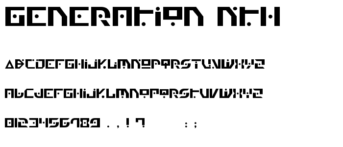 Generation Nth font