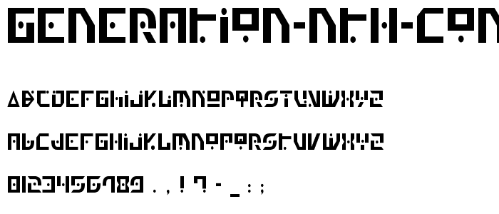 Generation Nth Condensed font