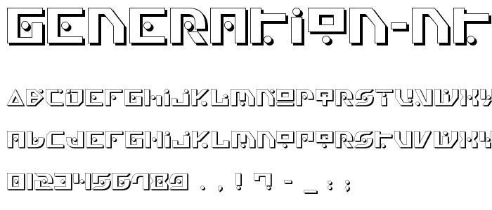 Generation Nth Shadow font