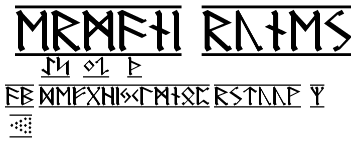 Germanic Runes 1 font