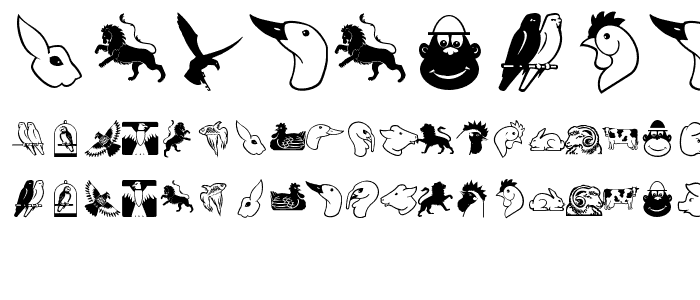 GetierAnimalish font