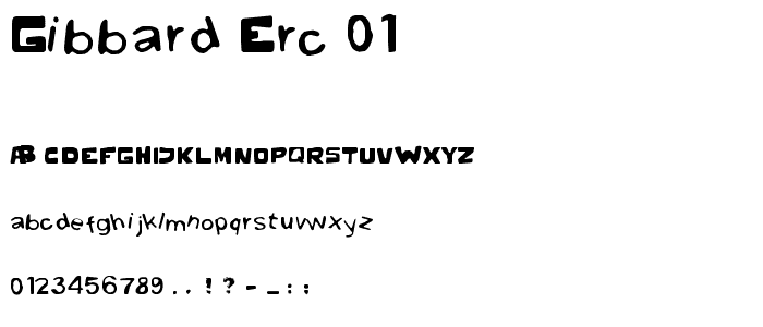 Gibbard_erc_01 font