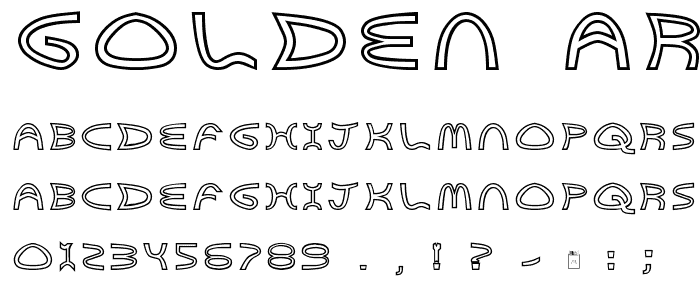 Golden Arches font