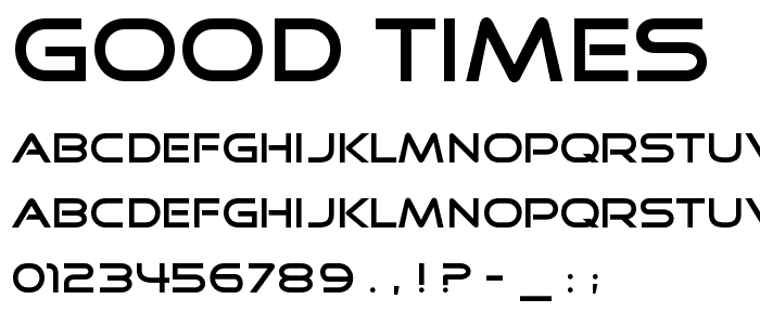 Good Times font