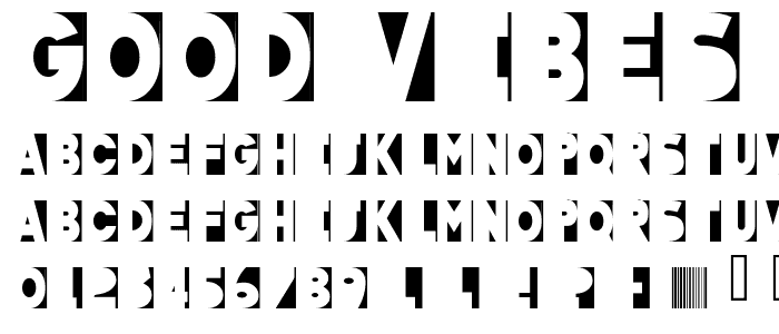 Good Vibes Backbeat font