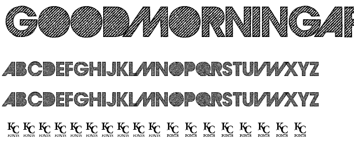 GoodMorningAfternoonDEMO font